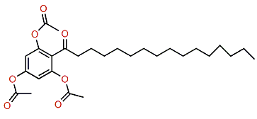 2-(1-Oxo-hexadecyl)-1,3,5-trihydroxybenzene triacetate